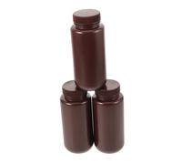 HONMEET 3pcs Reagent Container with Secure Lid PP Plastic Empty Medicine Bottles for Sample Storage and Refillable Use in Laboratory and Daily Applications