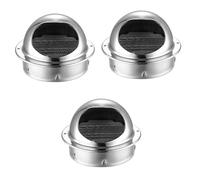 HONMEET 3pcs Replacement Vent Grille for Cooker Hood Stainless Steel Air Vent Range Hood Ventilation Exhaust Cover