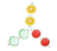 HONMEET 3Pcs Reusable Cooling Gel Eye Masks Fruit Pattern Ice Eye Patches for Dark Circles Puffiness Relief Portable Cold Hot Pads and Skin Brightening