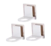 HONMEET 3pcs Self-adhesive Shower Gel Bottle Holder Emulsion Storage Rack for Bottles for Bathroom Organization and Space Saving