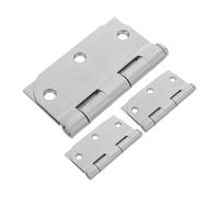 HONMEET 3pcs Silver Stainless Steel Door Hinges for Timber Doors and Frames Smooth Operation and Quiet Environment Modern Elegance Design for Home and Office Use