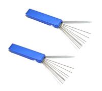 HONMEET 3pcs Stainless Steel Torch Tip Cleaner Tool for Motorcycle Atv Auto Motorcycles, Flexible Handle Jet Cleaner and Torch Tip, Cleaning Tiny Jets and Passages without Deformation