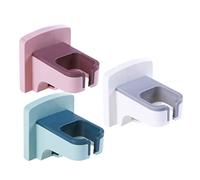 HONMEET 3pcs Wall-mounted Hair Dryer Holder Rack Hair Dryer Stand for Bathroom Easy Install No-punch Design Elegant Home Storage