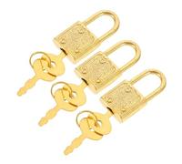 HONMEET 3set Vintage Pirate Treasure Chest Buckle Box Latch Antique Padlock for Jewelry Boxes Cabinets and Furniture Retro Design for Boys and Girls Treasure Storage