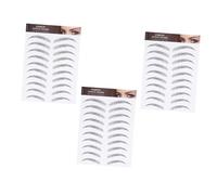 HONMEET 3sheets Eyebrow Stickers Imitation Eyebrow Tool for Natural Look for Sparse Over-plucked Brows Easy to Carry for Makeup The Go