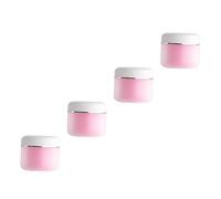 HONMEET 4 Pack Pp Cream Bottles Cream Box Storage Bottles Sub Packing Containers 100g Capacity Design