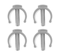 HONMEET 4 Pcs Walking Stick and Crutch C-Shaped Holder Clips Made of Abs and Steel Wide Applicability and Convenient Design for Disabled Individuals and Elderly