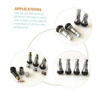 HONMEET 4 Sets Aluminum Alloy Valve Stem Caps and Sleeves Kit for American Cars and Trucks Wear-resistant Tpms Tire Valve Stem Covers with Internal Seal for Enhanced Heat and Cold