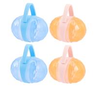 HONMEET 4 Sets Pacifier Holder Storage Boxes for Newborns Made of Sturdy Pp Material, Portable and Easy to Open and Close, for Organising Pacifiers and Baby Snacks Around House Or