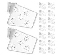 HONMEET 40pcs Adjustable Refrigerator Divider Organizer, Expandable Plastic Kitchen Fridge Separators for Pantry Shelf, Drawer Splitter Storage Box for Home Kitchen Office Use