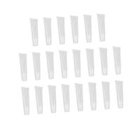 HONMEET 40pcs Lip Balm Tubes 10g Refillable Soft Lip Pomade Containers Cosmetic Packing Tubes for Women Makeup Travel