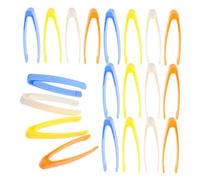 HONMEET 40pcs Plastic Fine Motor Tweezers for Ergonomic Grip Lightweight Forceps for Preschool Sensory Activities Outdoor Exploration Classroom and Home Educational Tools in Colors