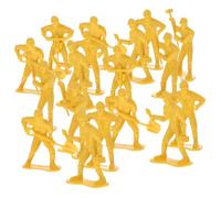 HONMEET 45pcs Micro Landscape Engineering Worker Figurines with Tools Realistic Miniature Model Figures for DIY Decoration and Creative Construction Scenes