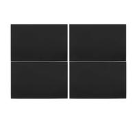 HONMEET 4pcs Anodized Aluminum Sheet - A4 1/64 Thickness Aluminum Blanks for Laser Engraving Artist DIY Sign Making Party Decorations Black