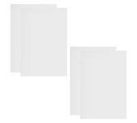 HONMEET 4pcs Anodized Aluminum Sheet - A4 Thin Aluminum Blanks for Laser Engraving Artist DIY Sign Making Party Decorations Silver