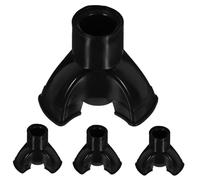 HONMEET 4pcs Anti-skid Walking Stick Foot Pads Crutch Replacement Tips for Trekking Poles Shock Absorbing Cane Ends for Stability and Wrist Fatigue Relief Fits Sticks