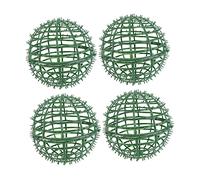 HONMEET 4pcs Boxwood Arrangement DIY Wreath Frames 3d Wreath Cage Topiary Globe Frame Green Decor Wire Wreath Frame Green Wreath Balls Rack Arrangement Rack Frangipani
