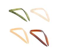 HONMEET 4pcs Chic Simple u Hairpin French Women Hair Bun Barrette Acetate Hair Pins Styling Accessory