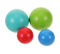 HONMEET 4pcs Croquet Wooden Balls and Gates Ergonomic Outdoor Lawn Game for Boys and Backyard Family Activity