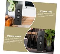 HONMEET 4pcs Full Copper Speaker Copper Spikes Feet for Amplifier and Turntable Hifi Audio Equipment Support Gold Tone Base for Audio Devices