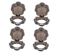 HONMEET 4pcs Gas Knob Guards Childproof Stove Knob Covers Plastic Material Kitchen Safety for Families Newborns