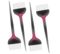 HONMEET 4pcs Hair Care Brush Kit Tint Brush Dyeing Applicator for Extensions Diy Salon Use