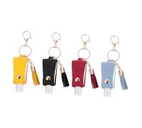HONMEET 4pcs Hand Bottle Cover Keychain Liquid Soap Holder for Travel Daily Use