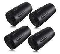 HONMEET 4pcs Hiking Stick Tips Replacement Covers TPR Trekking Pole Protectors for Walking Sticks Ergonomic Shock-Absorbing Caps Non-Slip Ends for Paved Trails and Hard Surfaces