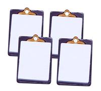 HONMEET 4Pcs Miniature Clipboard Model Tiny House Decor Accessory Doll School Supplies Creative DIY Writing Board for Mini House Decoration