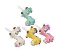 HONMEET 4pcs Mobile Phone Dust Plugs with Animal Headphone Jack Covers Port Protectors for Smartphones and Computers Lightweight Portable Dustproof Caps in Green White Pink Yellow