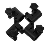 HONMEET 4pcs Mounting Adapter for Light Stand with Secure Locking Clamp and Lightweight Plastic Material, 25 to 22mm Adjustable Clamping Knob for Quick Release Setup in Studio and Outdoor