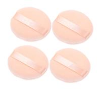 HONMEET 4pcs Round Small Loose Powder Puff 4.8cm Non-fluorescer Cosmetic Sponge Puff for Makeup Application
