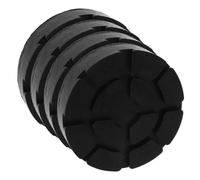 HONMEET 4pcs Slotted Floor Jack Adapter Pads Rubber Jacking Pucks Automotive Lift Mat for Stable Support Compatible with Various Car Lift Machines