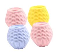 HONMEET 4Pcs Slow Rising Cartoon Animal Squeeze Soft Stress Relief for Anxiety Venting and Party Favors Fun Chicken-inspired Design with Mixed Colors