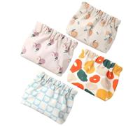 HONMEET 4pcs Small Makeup Bag Pocket Makeup Pouch Squeeze-top Cosmetic Bag Oxford Composite Knitting Fabric for Lipstick and Lip Gloss, Travel and Dating for Women