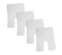 HONMEET 4pcs Split Design Soft Facial Towels White Beauty Cleansing Towels for Home Spa Facial Steam Massage and Cleansing