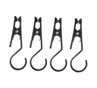 HONMEET 4pcs Tent Canopy Clamp Hooks Garden Hooks for Vango Sky Tents Camping Drapes Curtains