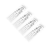 HONMEET 4pcs Visual Testing Charts PVC Wall Eye Charts for Home School Clinic Accurate Pediatric Eye Examination