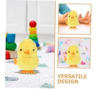 HONMEET 4pcs Wind-up Chick Jumping Clockwork Novelty Animal Hoppers for Party Bag Fillers Easter Fun