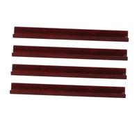HONMEET 4pcs Wooden Mahjong Push Tile Rulers with Grooved Surface for American Mahjong Tile Arrangement Portable Mini Racks and Prevent Slipping Enhance Game Night Efficiency