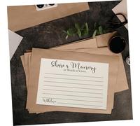 HONMEET 50 Sheets Memorial Share a Memory Cards for Funeral and Church Celebration Small Writing Cards for Condolences and Tribute Multi-use Chic Memorial for Lasting Personal Memories