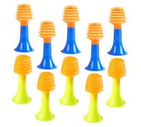 HONMEET 50Pcs Colorful Air Pressure Horn for Educational Musical Trumpet with Safe Abs Material Hand Coordination Training and Early Music Development