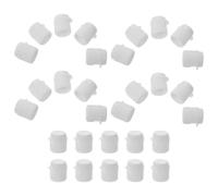 HONMEET 50pcs Luggage Cup and Phone Holder with Plastic Screw-in Toothpaste Caps Travel Toothpaste Cover and Lightweight Plastic Flip to Prevent and Stains During Toothbrush Travel