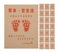 HONMEET 50pcs Paper Mats for Cars Car Carpet Mats Floor Disposable Multifunctional Kraft Paper Protection for Detailing and Other Settings