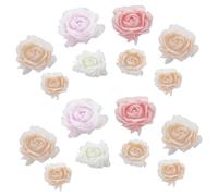 HONMEET 50pcs Rose Nail Art Jewelry Nail Charms for Manicure DIY Decor Mixed Style for Dried Flowers Assorted style