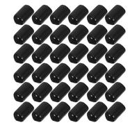 HONMEET 50pcs Rubber End Caps Inner PVC Thread Protectors for Wire Hangers Shelf Hooks Screw Thread Safety Covers Dustproof Rubber Hanger Tip Protectors for Bolt and Pipe Ends