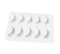 HONMEET 5pairs Natural Curling False Eyelashes Lashes Wispy Russian Strip Lash