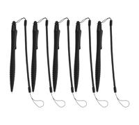 HONMEET 5pcs Anti-lost Stylus Pens with Elastic Spring Coil Lanyard Compatible with Capacitive and Resistive Touch Screens Portable Drawing and Writing Tablet Accessories for Smartphones