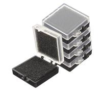 HONMEET 5pcs Anti-static Electronic Parts Box Compact Square Storage with Sponge Cushion Cover for Chip Protection in Electronics