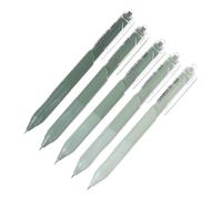 HONMEET 5pcs Black Gel Ink Pens Quick-drying Press Gel Pens with Matcha Tip for Students Office Testing and Writing Supplies